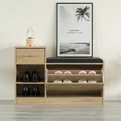 Gerred Wood Drawers/Cabinet/Shoe Storage Bench - Image 0