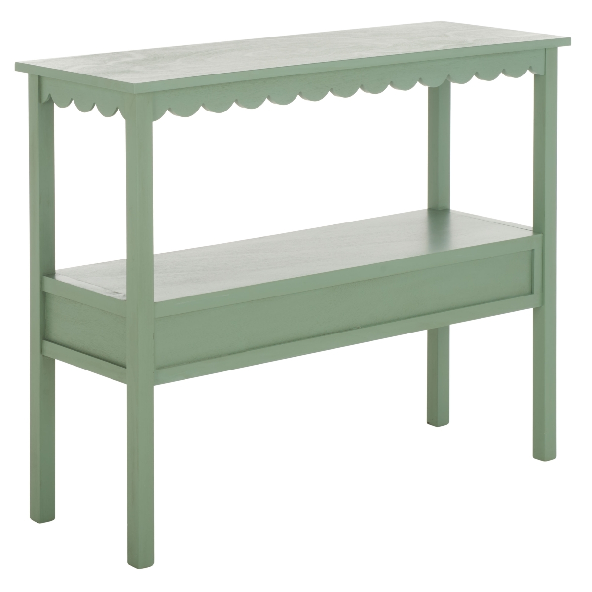 Haven Lower 2 Drawer Console - Sage Green - Image 8