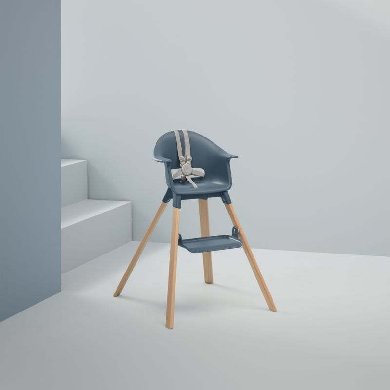 Stokke ® Clikk ™ Blue Fjord Baby High Chair with Adjustable Footrest - Image 2