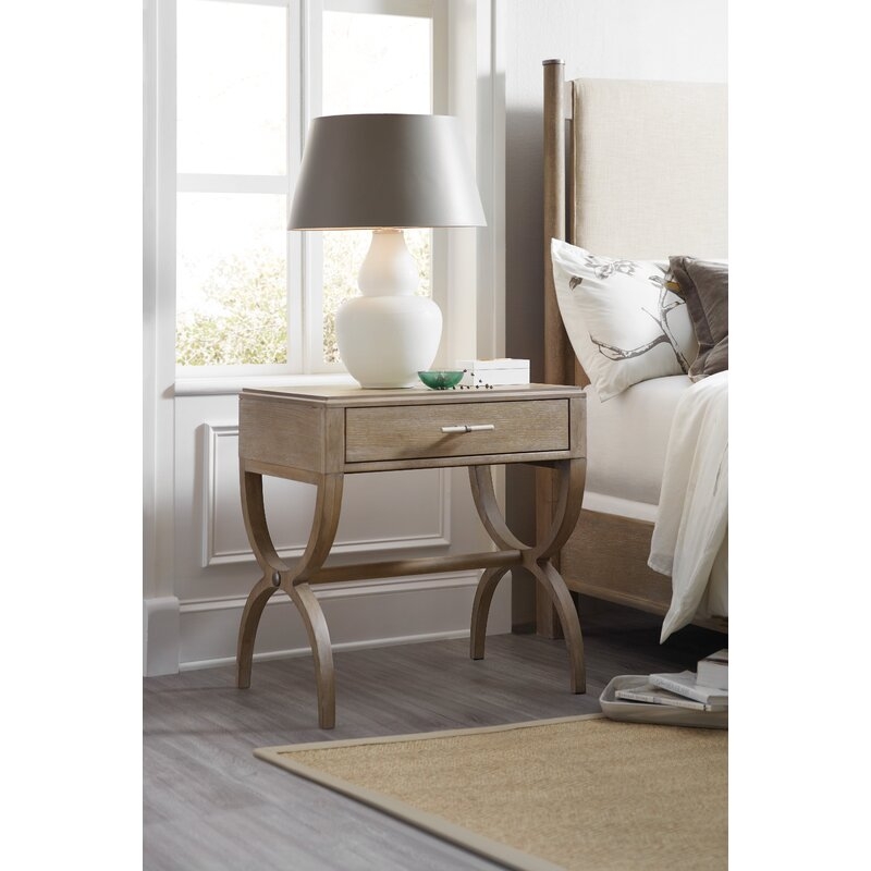 Hooker Furniture Affinity Leg 1 Drawer Nightstand - Image 1