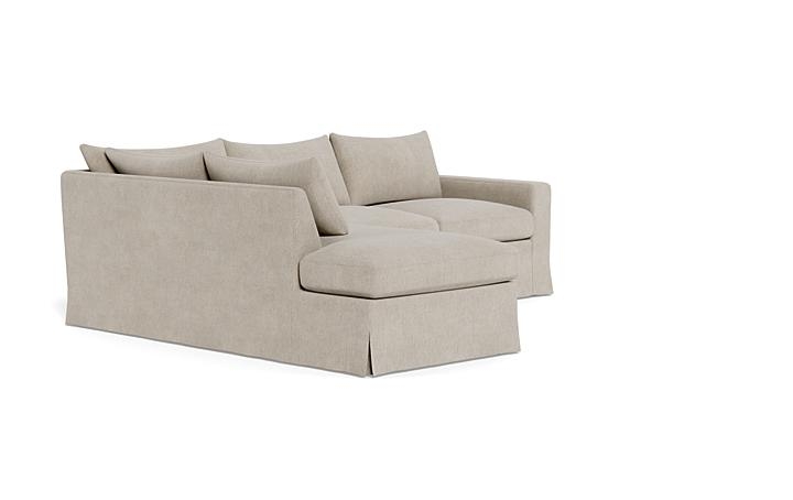 Sloan Slipcovered 3-Seat Left Bumper Sectional - Image 1