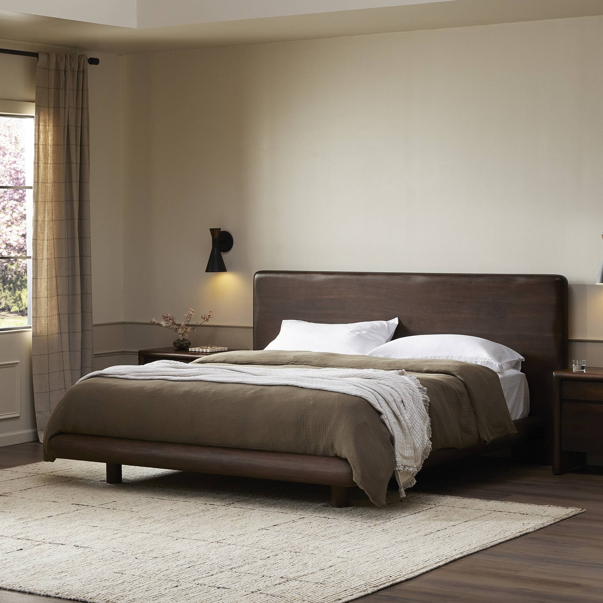 Nigel Bed - Rustic Brown Acacia - Image 3