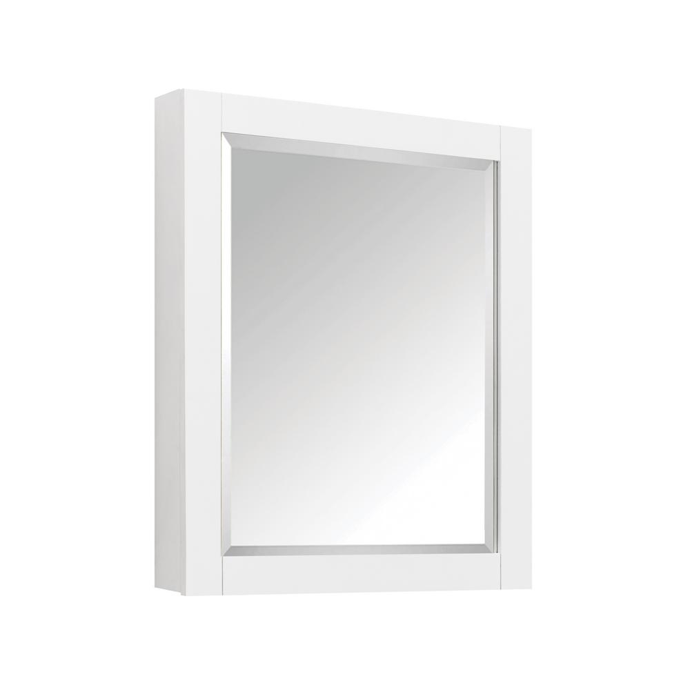 Avanity Transitional 30 in. L x 24 in. W Framed Wall Medicine Cabinet in White - Image 0