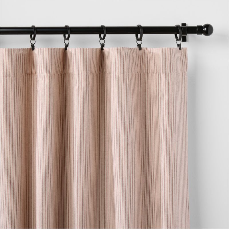 French Ticking Stripe Blackout Curtain Panel 44" x 84" by Sharland England - Image 8
