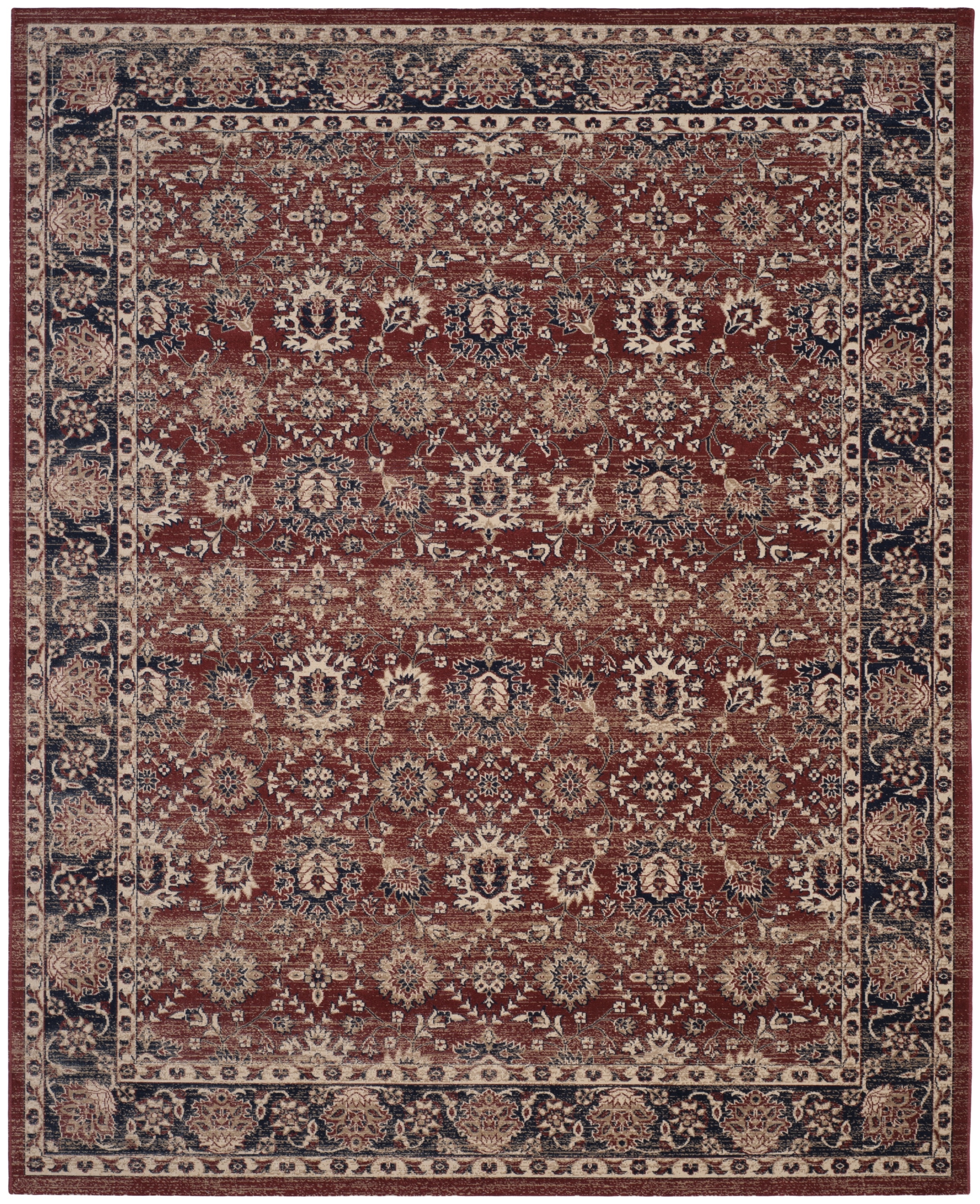Arlo Home Woven Area Rug, ATN328R, Rust/Navy,  8' X 10' - Image 0