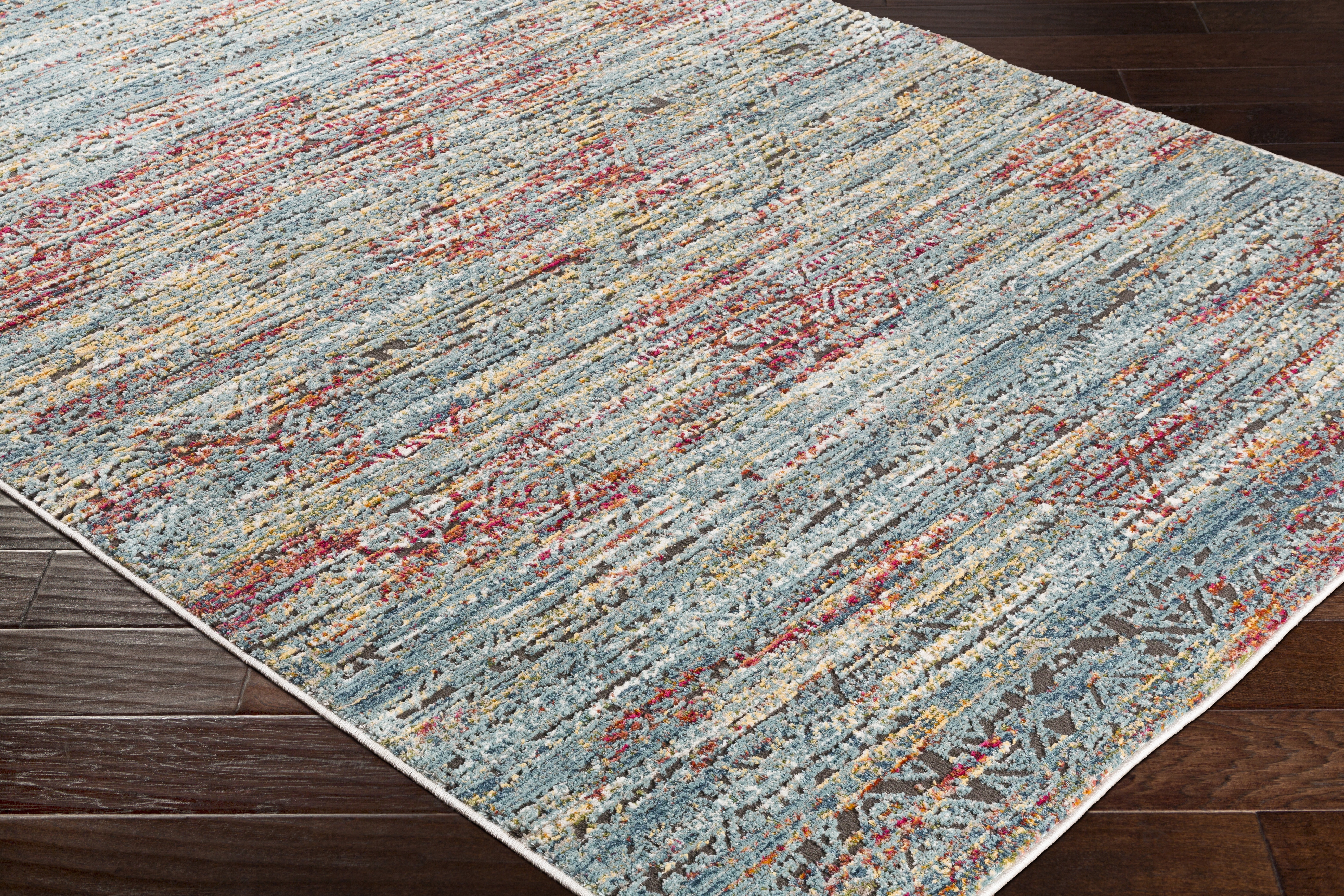 Herati Blue Indoor 2' x 2'11" Machine Woven Rug - Image 7