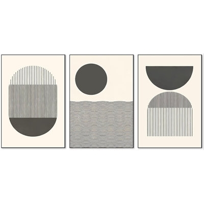 3 Piece Unframed Print on Canvas - Image 0