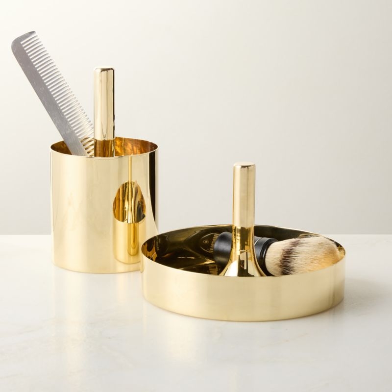Hierarchy Unlacquered Brass Tiered Catchall Set by Bill Curry - Image 2