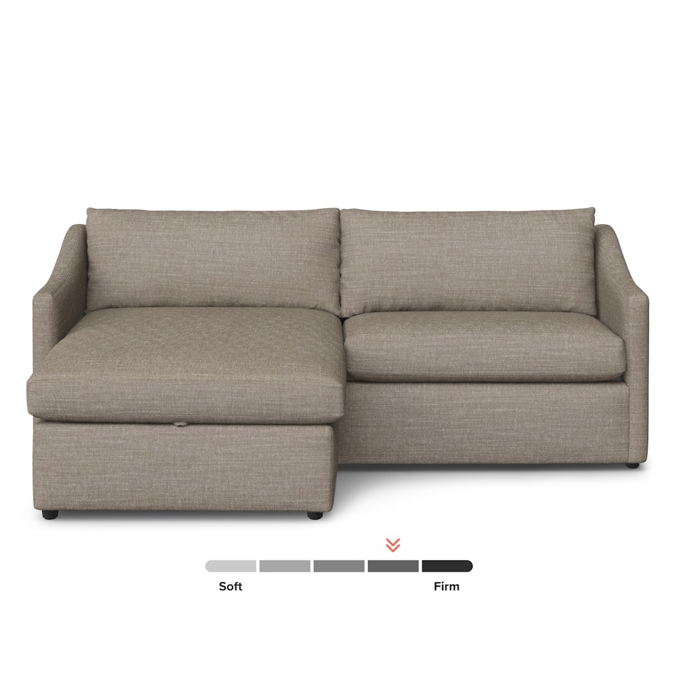 Landry 84.5" Reversible Storage Sectional - Napa Taupe - Image 2