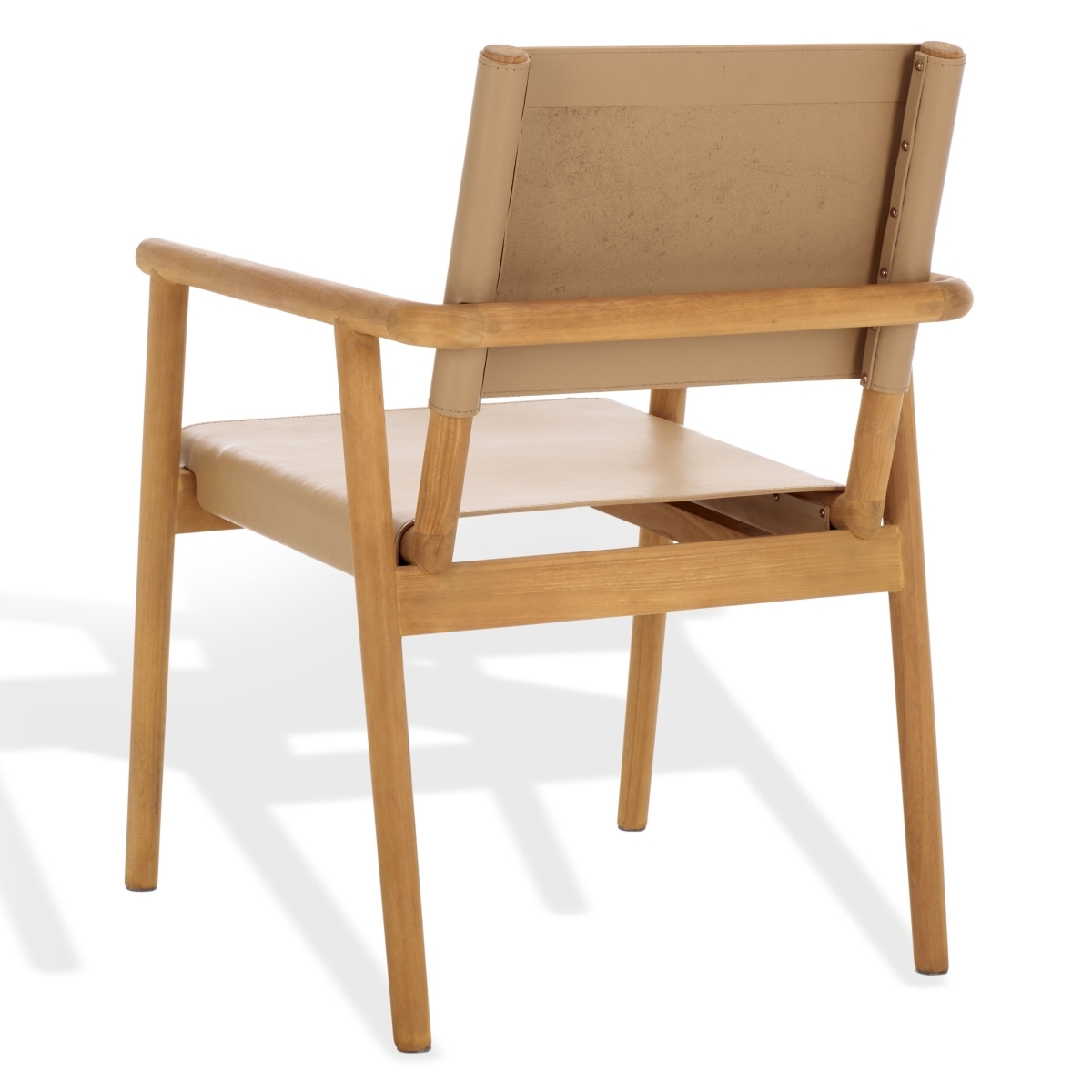 Hutson Leather Dining Chair - Tan/Natural - Image 8