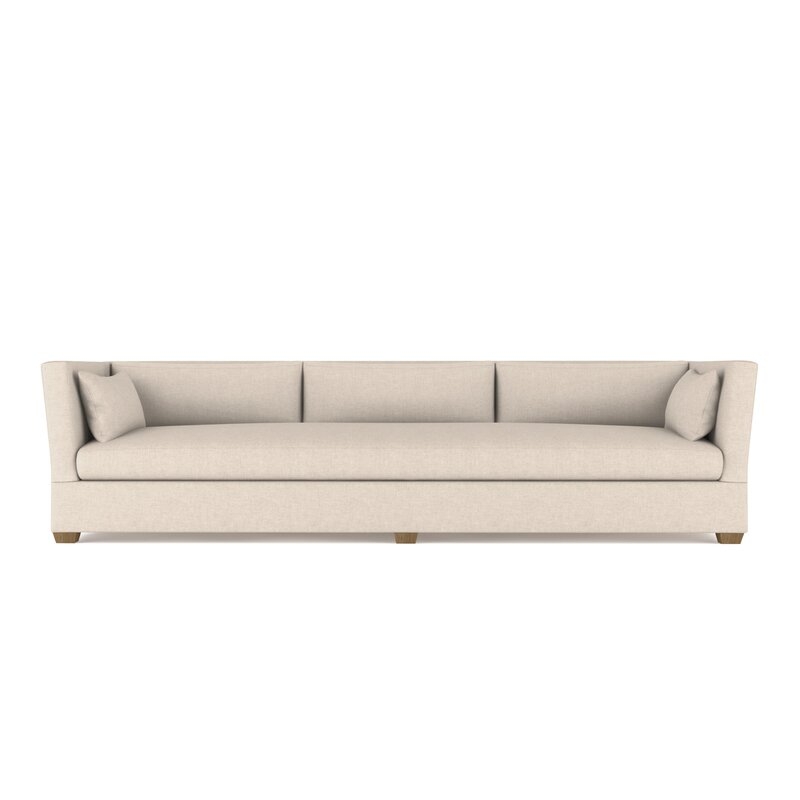 Tandem Arbor Cotona Sofa Upholstery: Velvet Oyster, Size: 31" H x 120" W x 37" D - Image 0