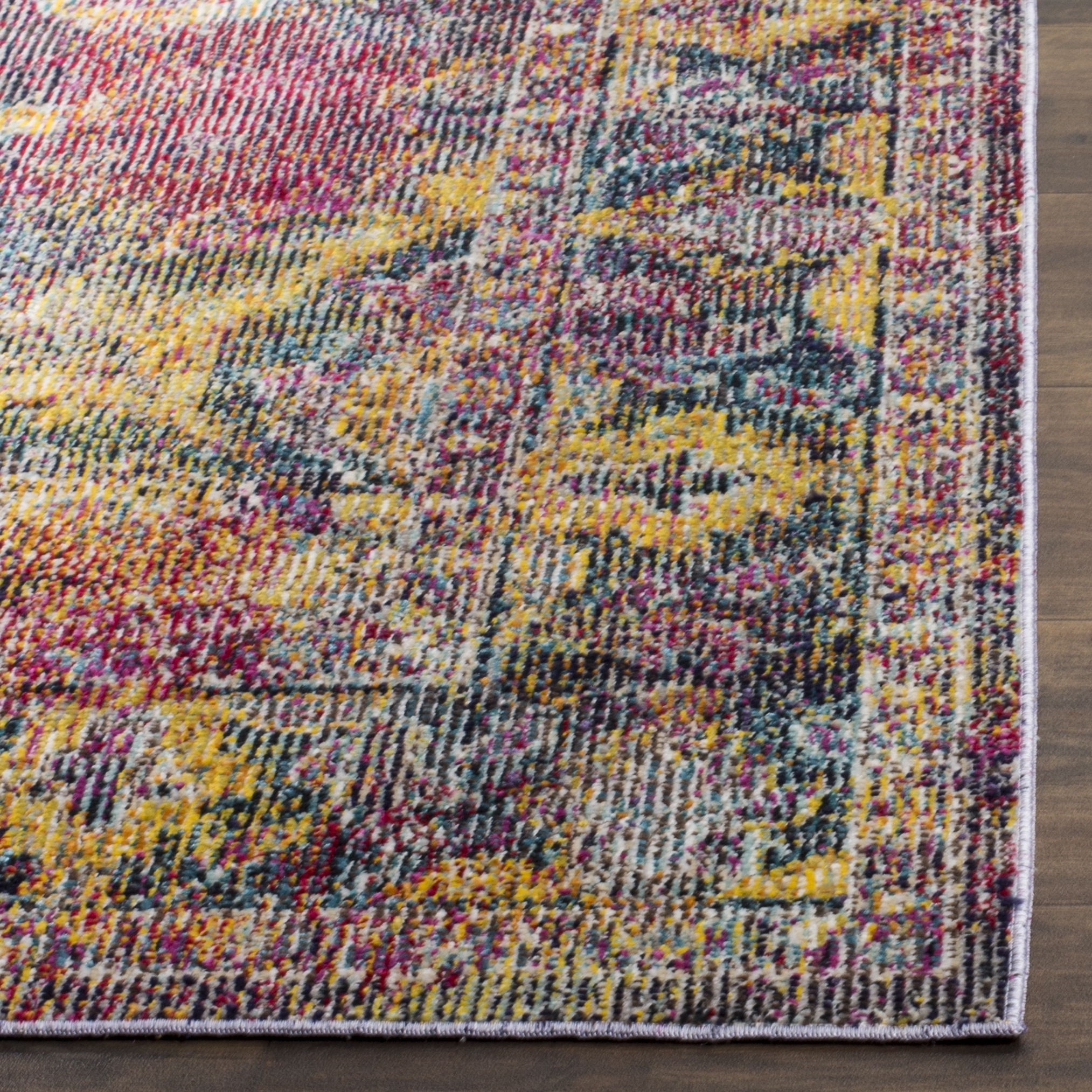 Arlo Home Woven Area Rug, CRS508H, Navy/Light Blue,  4' X 6' - Image 2