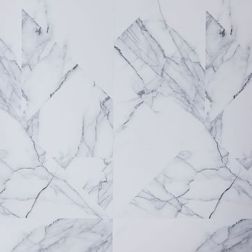 Drop It Modern Marble Print Wallpaper, Saarinen, 10'H x 28"W - Image 0
