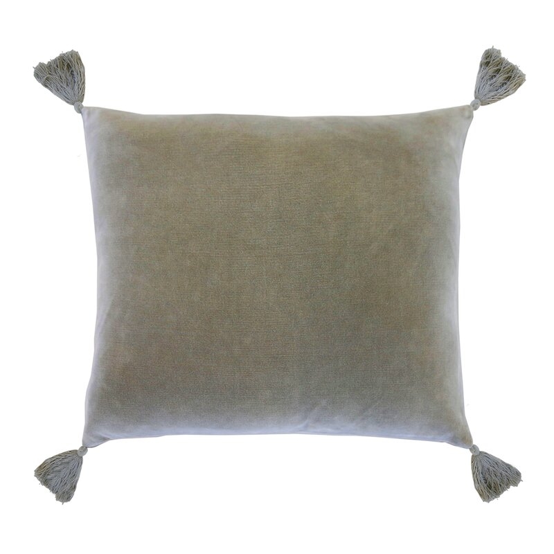 Pom Pom At Home Bianca Square Cotton Pillow Cover & Insert - Image 0