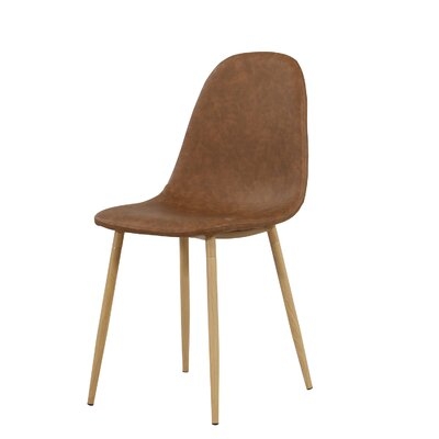 Dorothea Upholstered Side Chair in Brown - Image 0