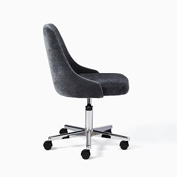 We Branson Collection Modern Chenille Slate Office Chair - Image 3