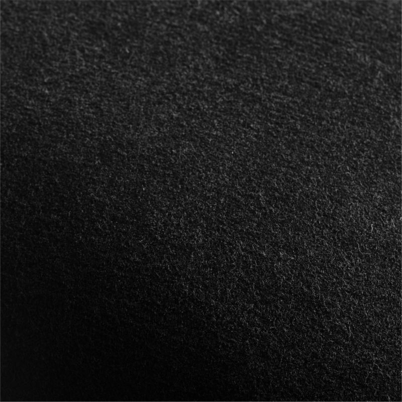 Black 20" Washed Cotton Velvet Pillow Cover - Image 1
