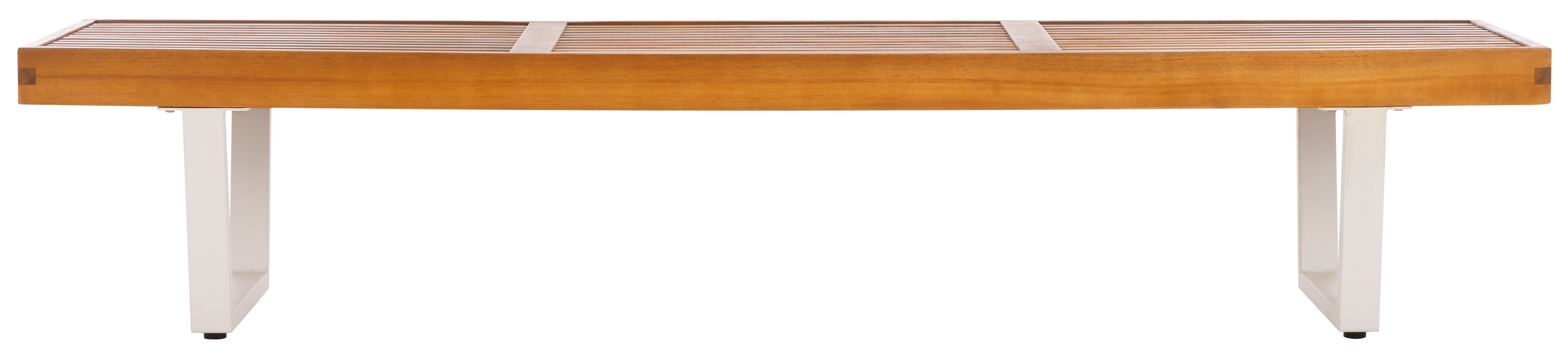 Heather Indoor-Outdoor 72" Bench - Natural/White - Image 0