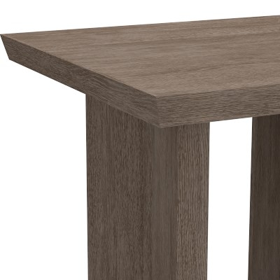 Knife Edge Square Side Table, Grey - Image 3