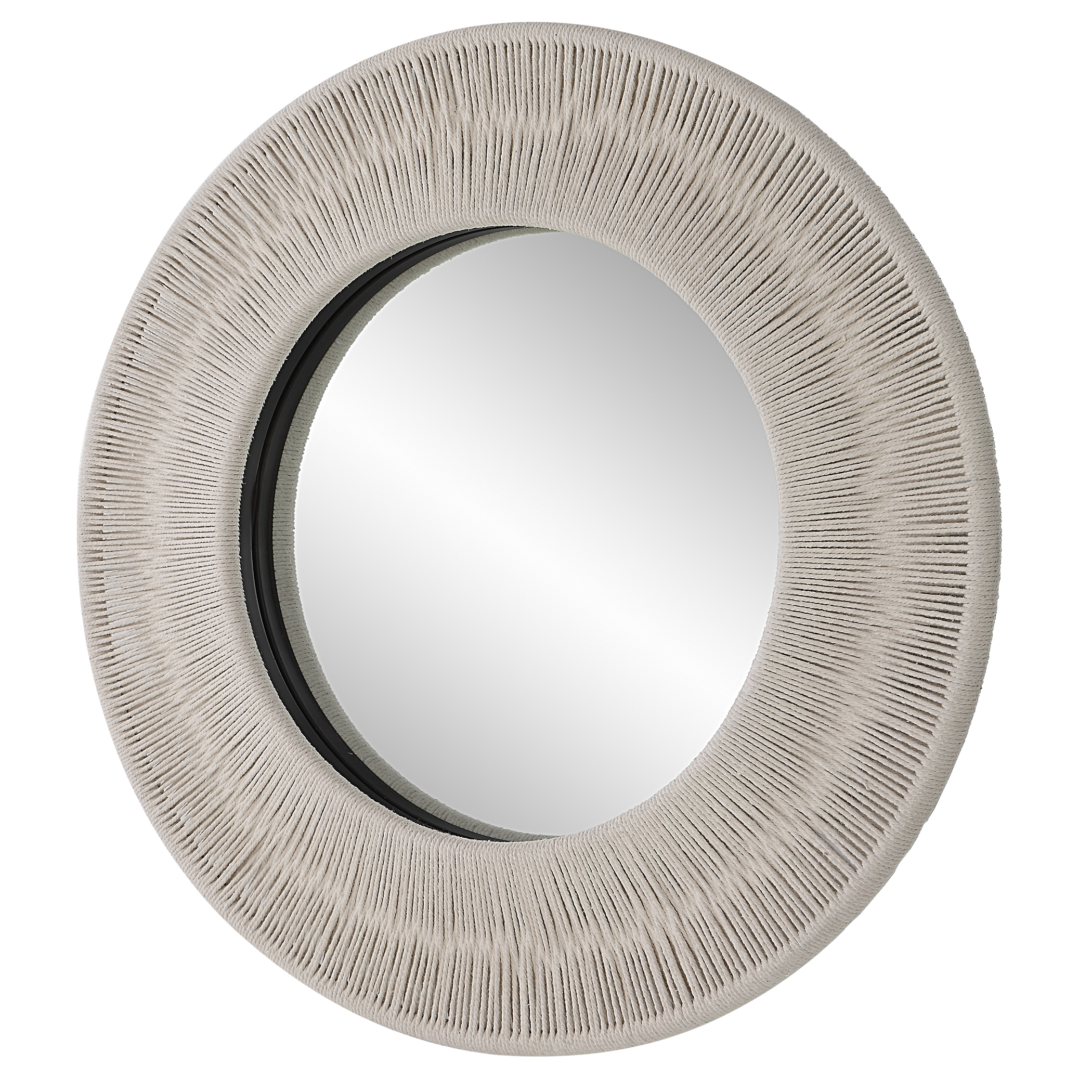 Sailor's Knot White Small Round Mirror - Image 3