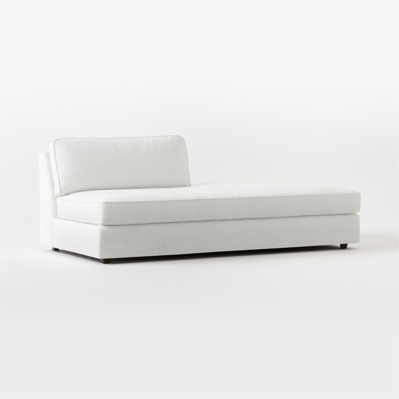 Malea White Performance Fabric Right-Arm Chaise - Image 2