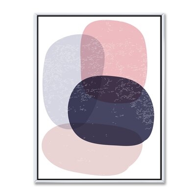 Minimal Elementary Organic and Geometric Compostions XXXXXX - Floater Frame Print on Canvas - Image 0