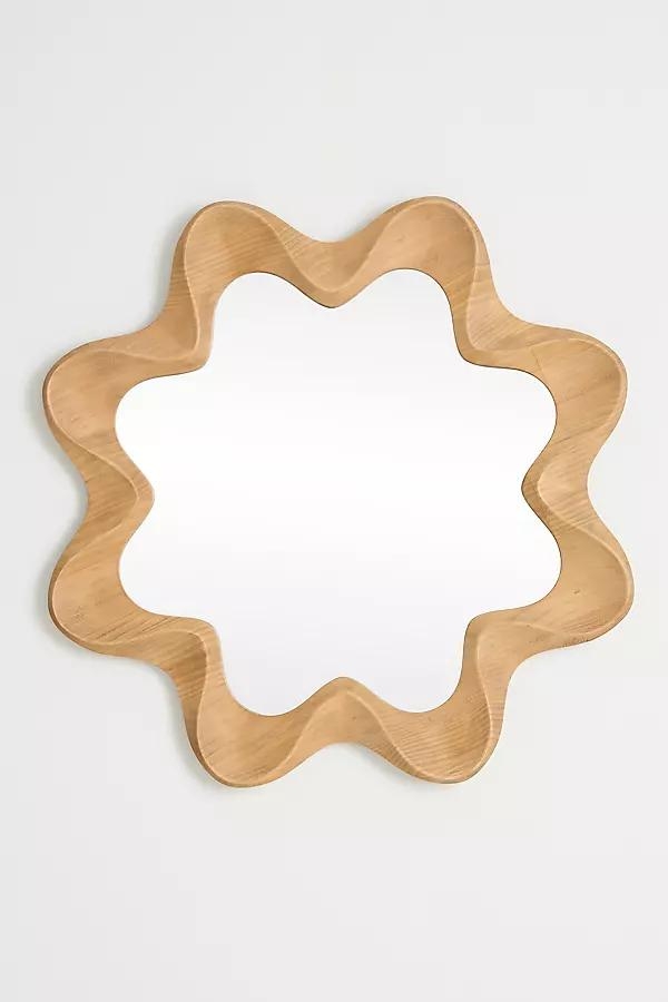 Emerson Wood Scalloped Wall Mirror - Image 0