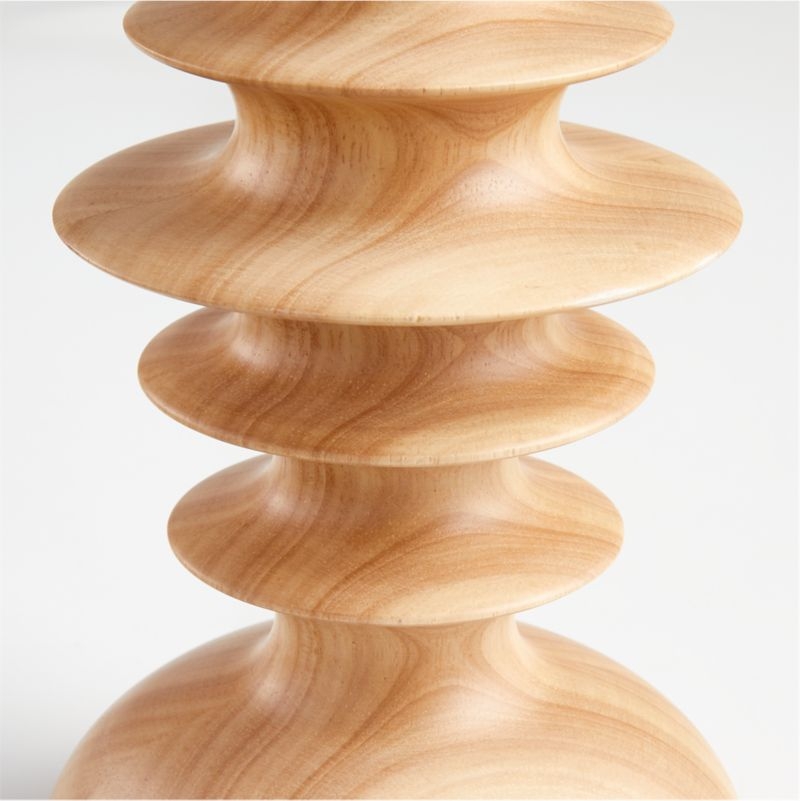 Sculpted Wood Table Lamp - Image 2