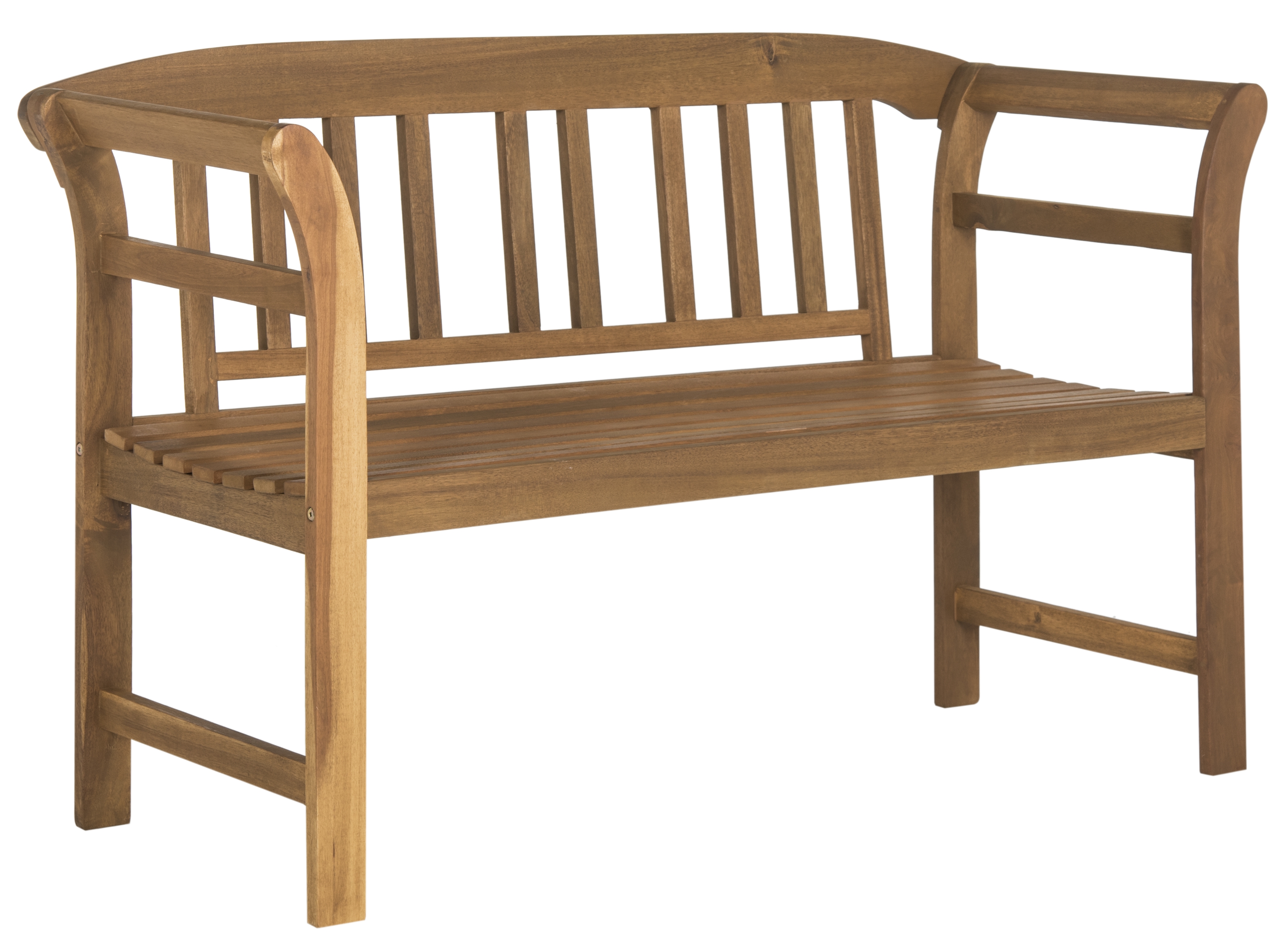 Porterville 2 Seat Bench - Natural - Safavieh - Image 1