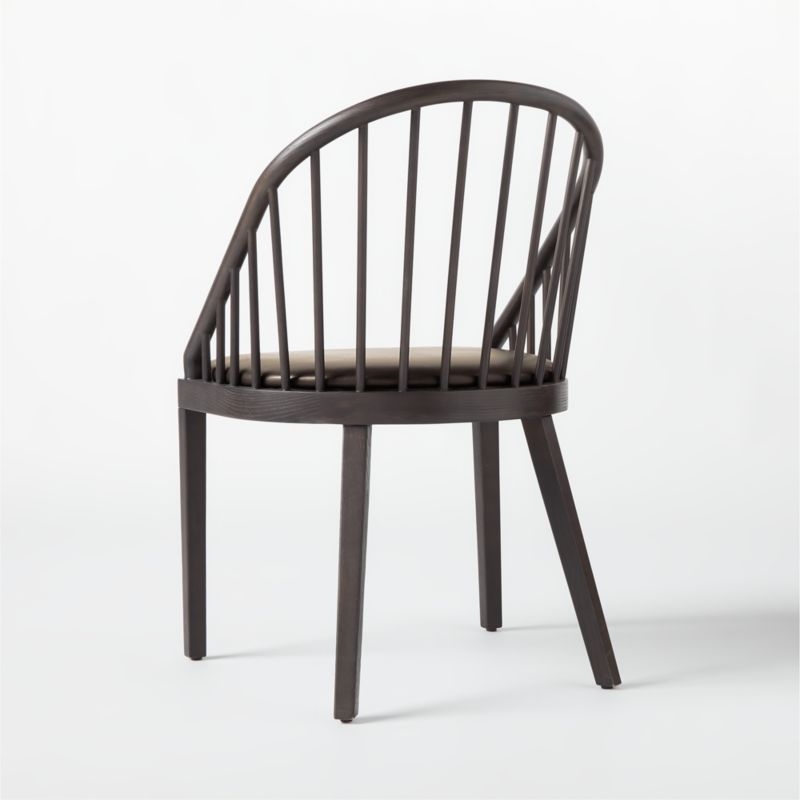 Comb Blackened Wood Dining Chair - Image 5