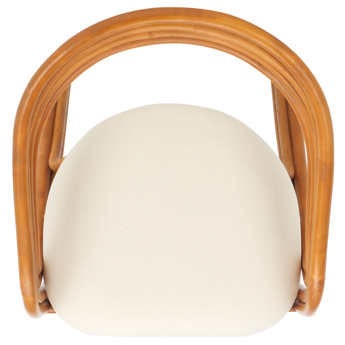 Jennabrook Rattan Dining Chair  - Natural / White - Safavieh - Image 5