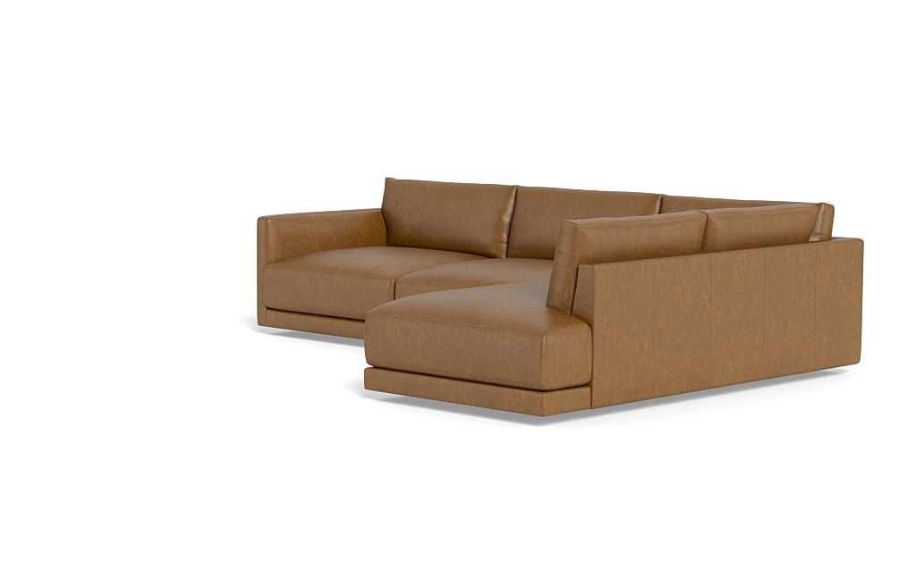 Lukas 3-Seat Leather Right Bumper Sectional - Image 2