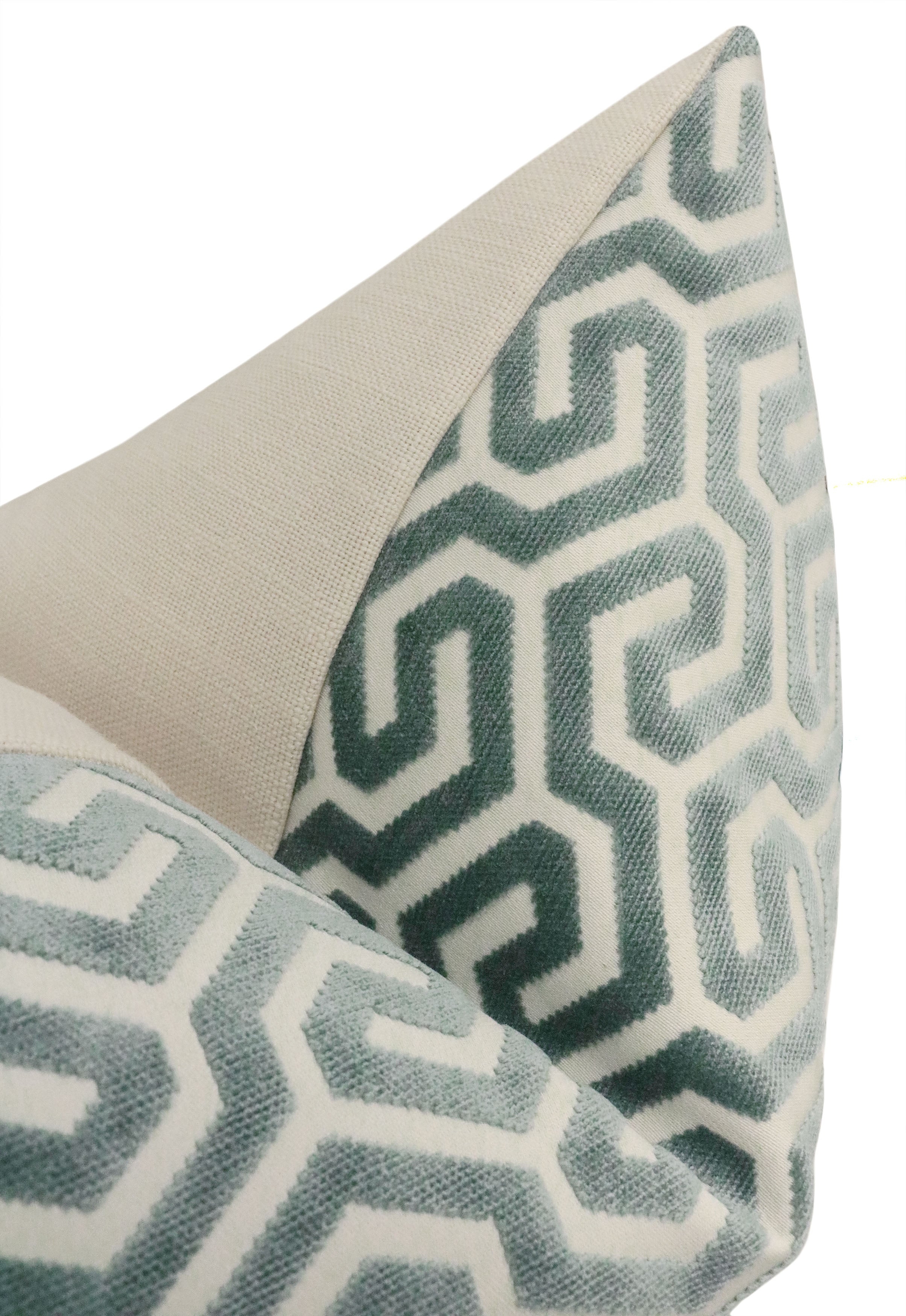 MING FRET VELVET // MINERAL - 20" X 20" - Image 2