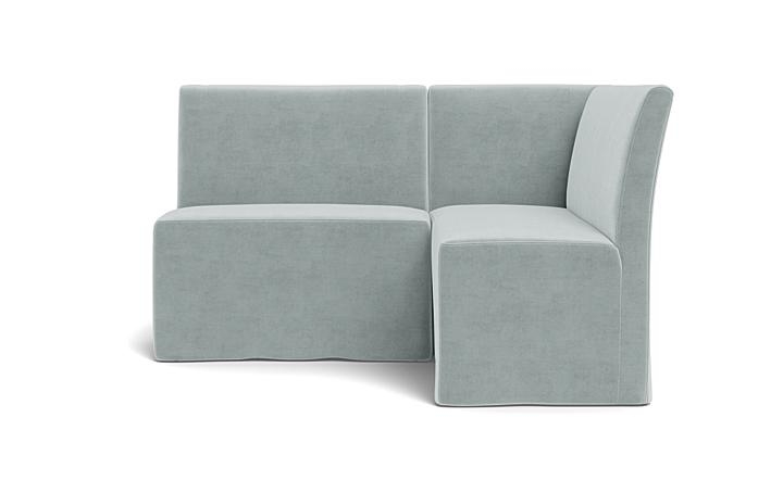 Dorian Slipcovered Petite Right Banquette - Image 0
