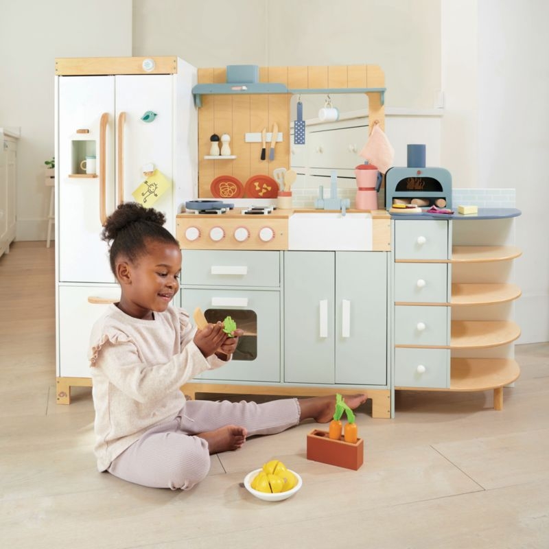 Tender Leaf La Fiamma Grand Kids Wooden Play Kitchen - Image 1