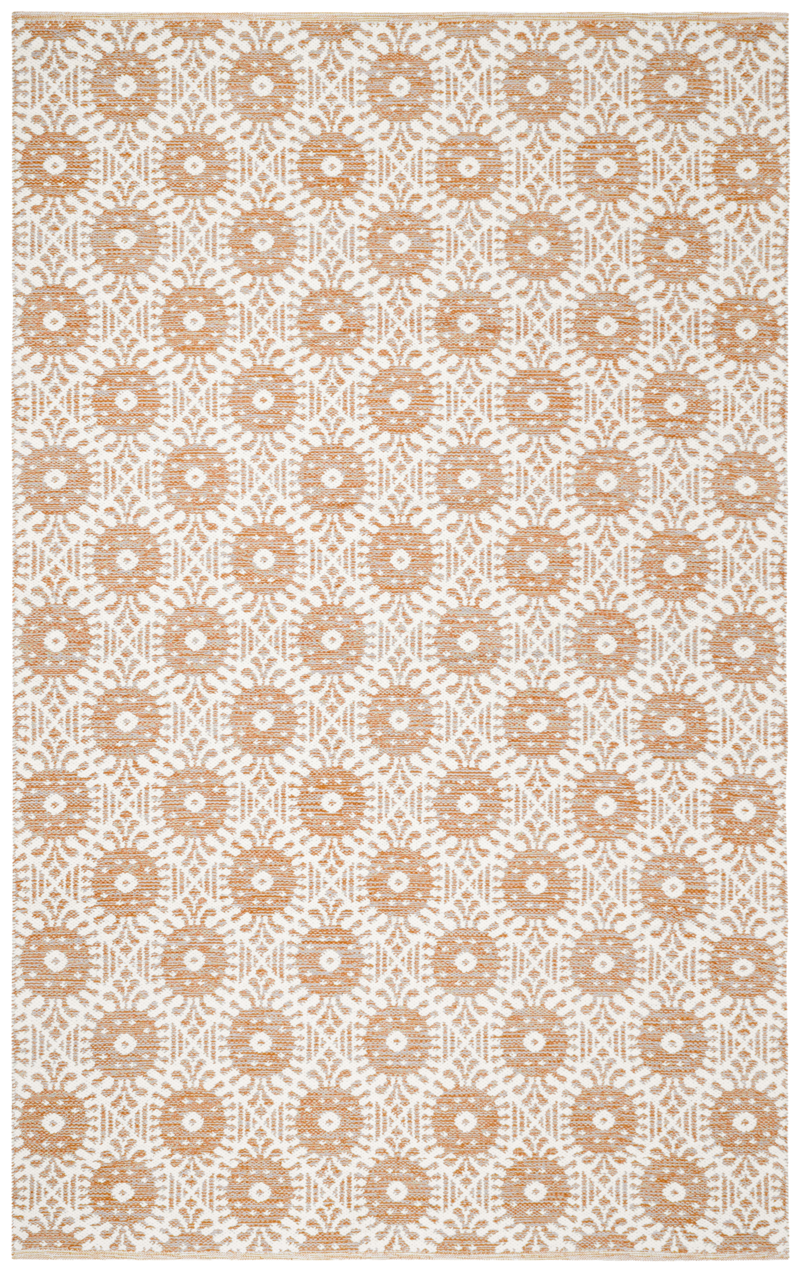 Arlo Home Hand Woven Area Rug, MTK612D, Orange/Ivory,  5' X 8' - Image 0