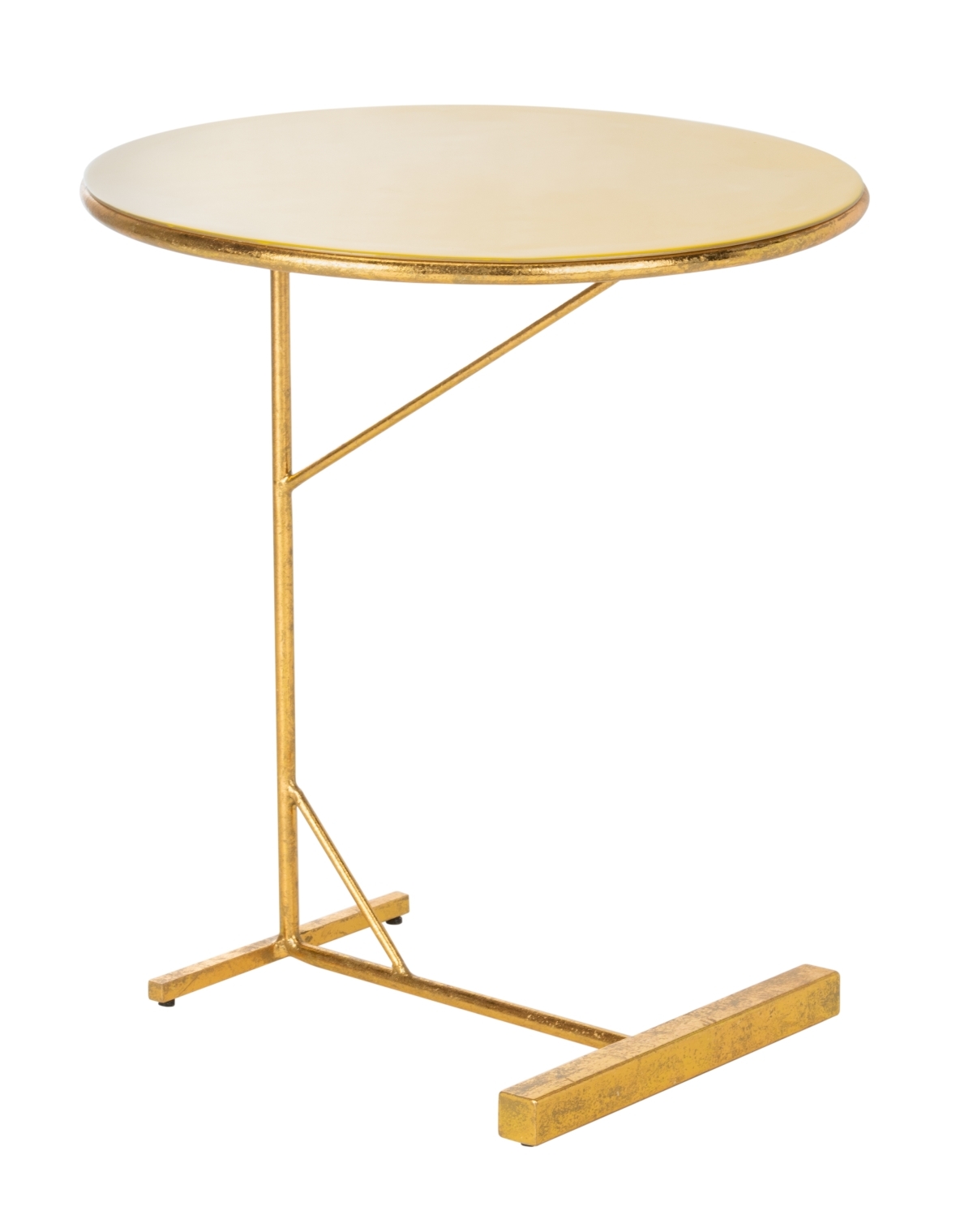 Sionne Round C Table - Yellow / Gold - Safavieh - Image 5