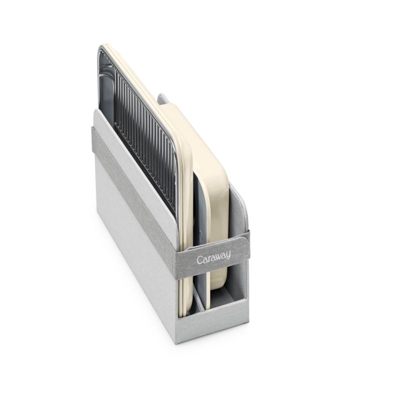 Caraway ® Cream Ceramic Non-Stick 5-Piece Mini Bakeware Set with Storage Tray - Image 2