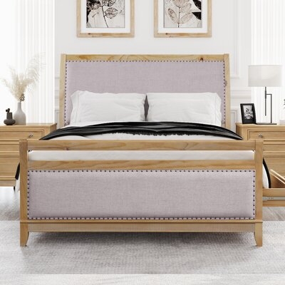 Hazel Upholstered And Wood Storage King Bed With 4 Drawers - Image 0