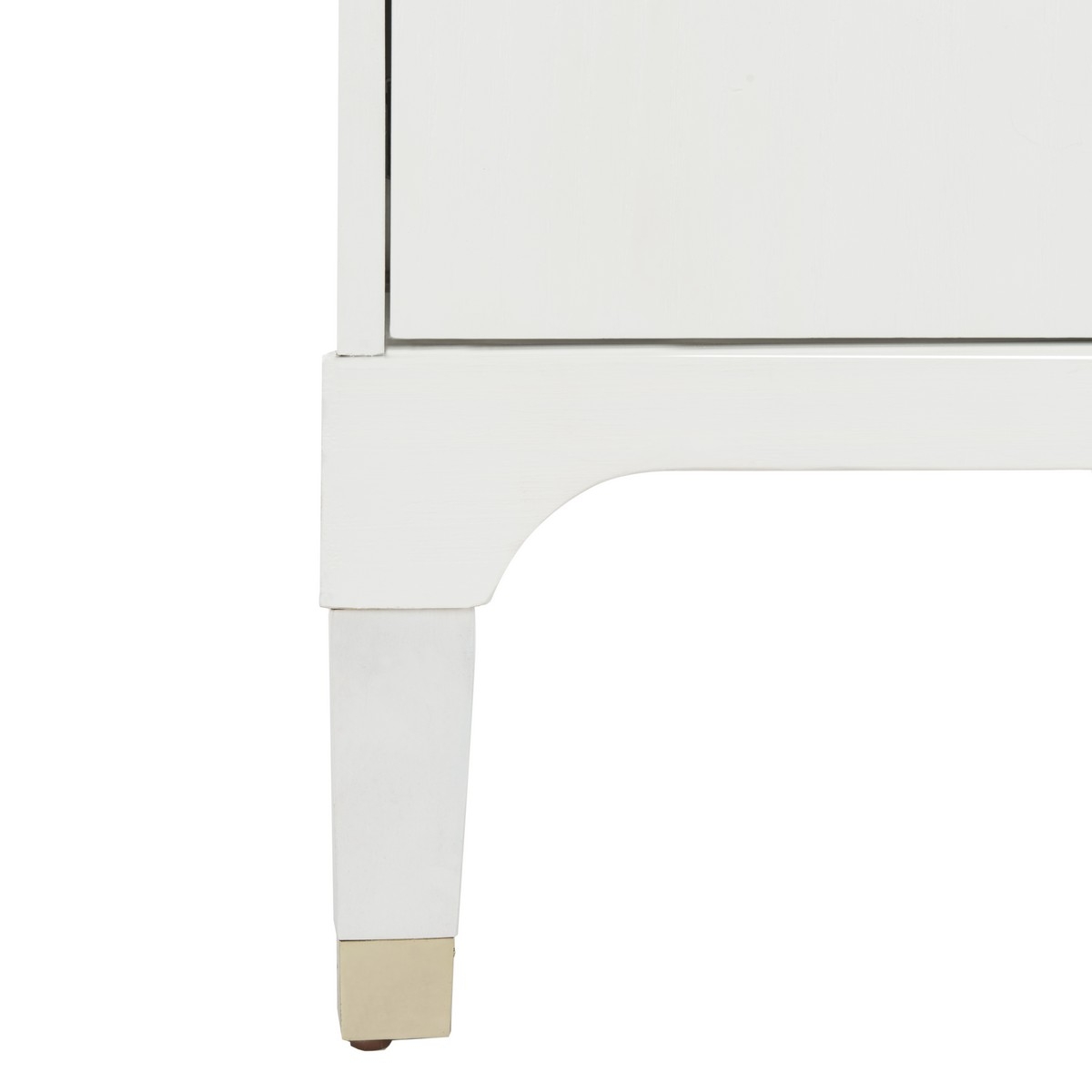 Lorna 3 Drawer Contemporary Nightstand - White - Arlo Home - Image 6