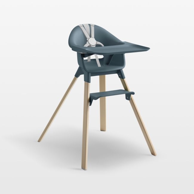 Stokke ® Clikk ™ Blue Fjord Baby High Chair with Adjustable Footrest - Image 0