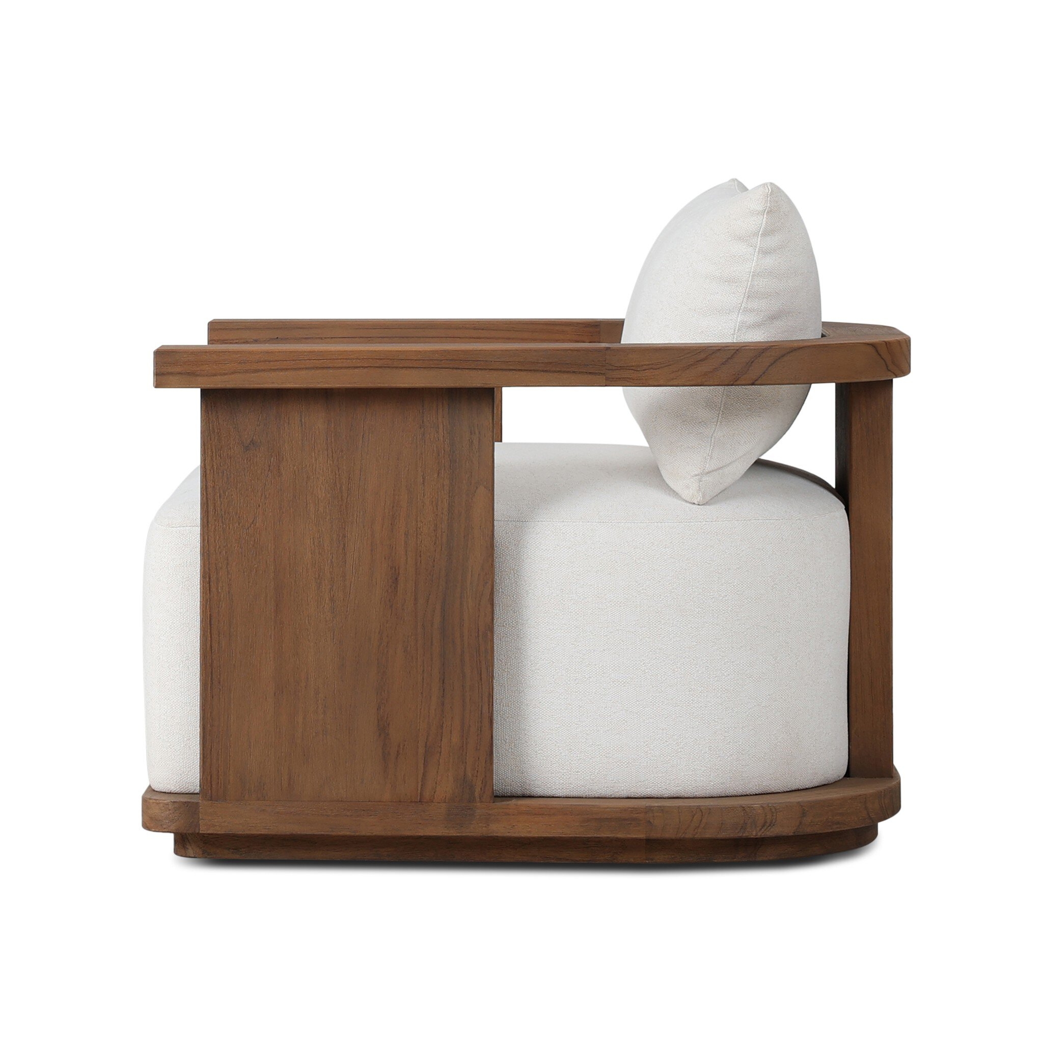 Tahana Outdoor Swivel Chair - Alessi Linen - Image 2