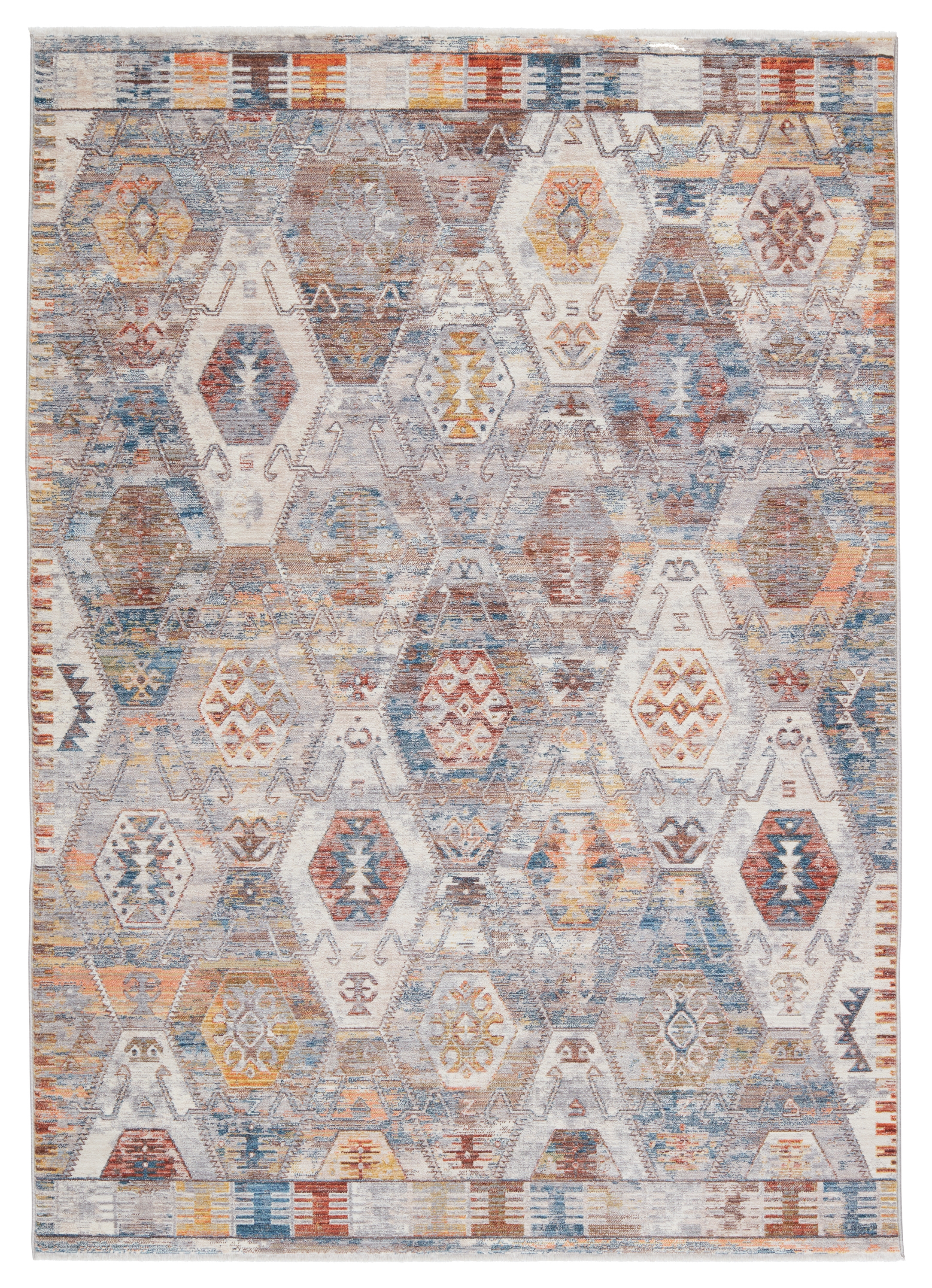 Vibe by Strata Medallion Multicolor/ Ivory Area Rug (9'3"X13'3") - Image 0