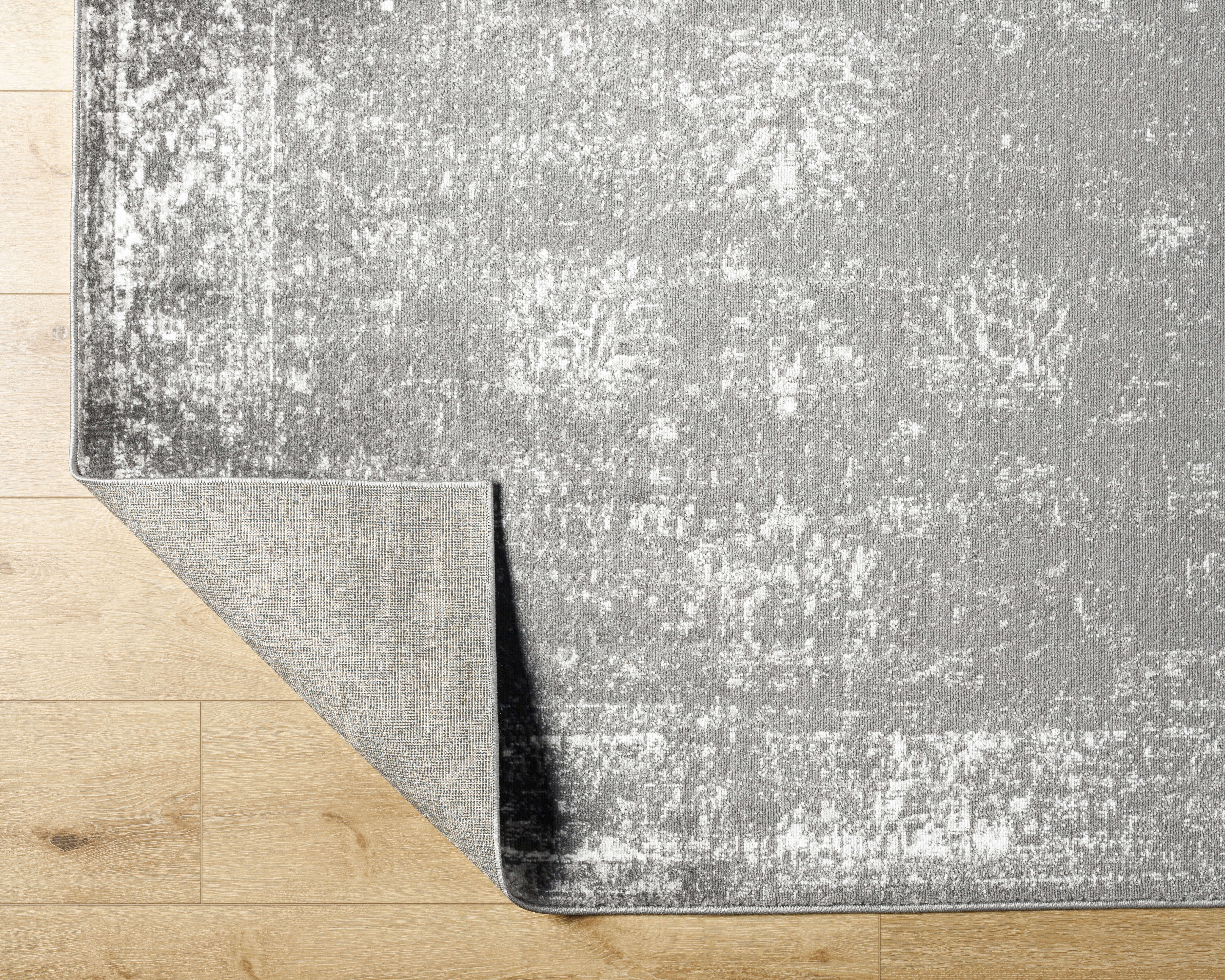 Monte Carlo Gray Indoor 8'10" x 12' Machine Woven Rug - Image 4