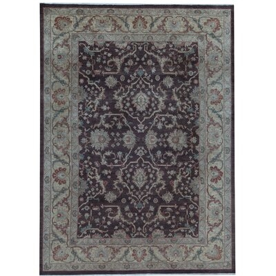 One-of-a-Kind Hand-Knotted Brown/Gray 9'10" x 13'6" Wool Area Rug - Image 0