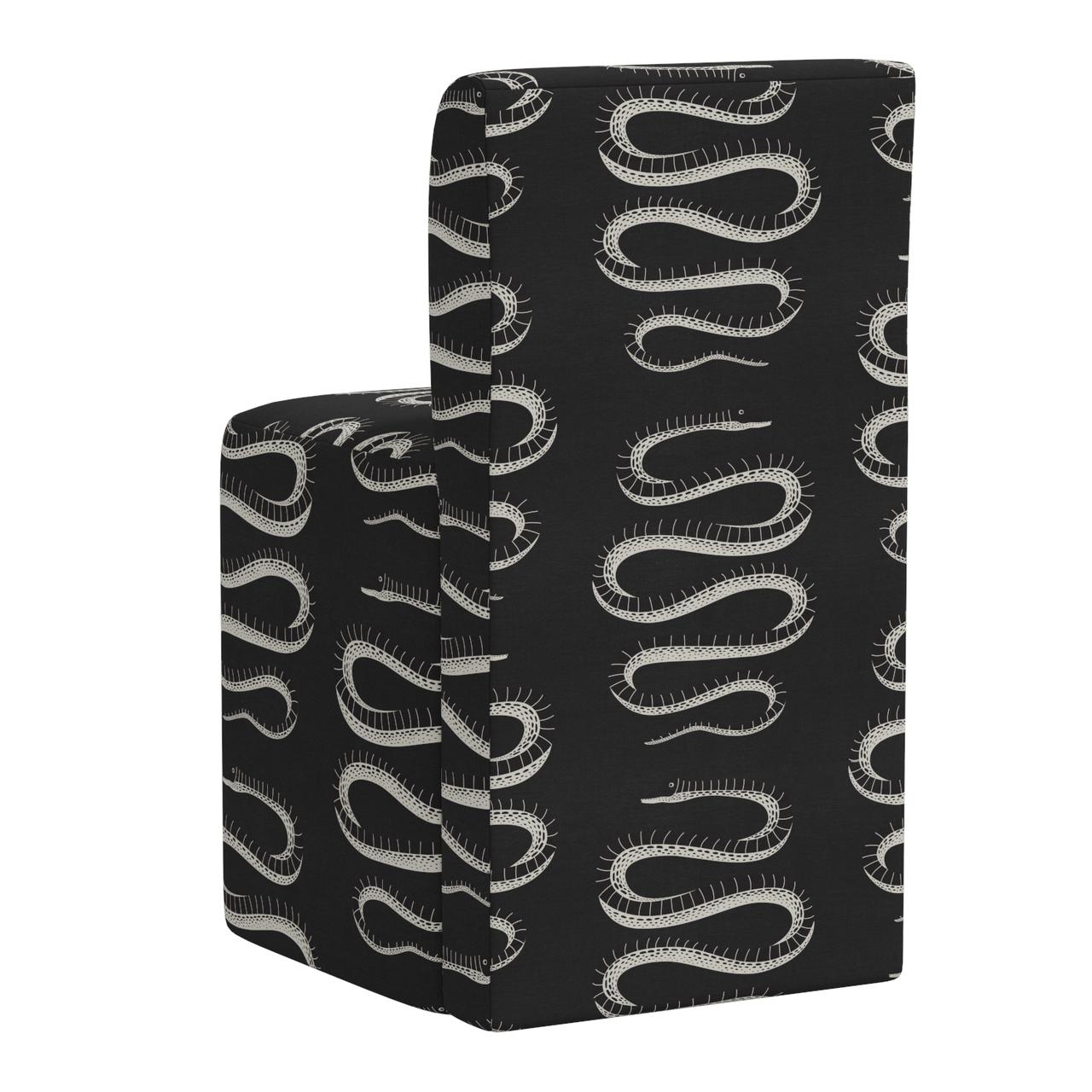 Cora Dining Chair with Casters - Image 3