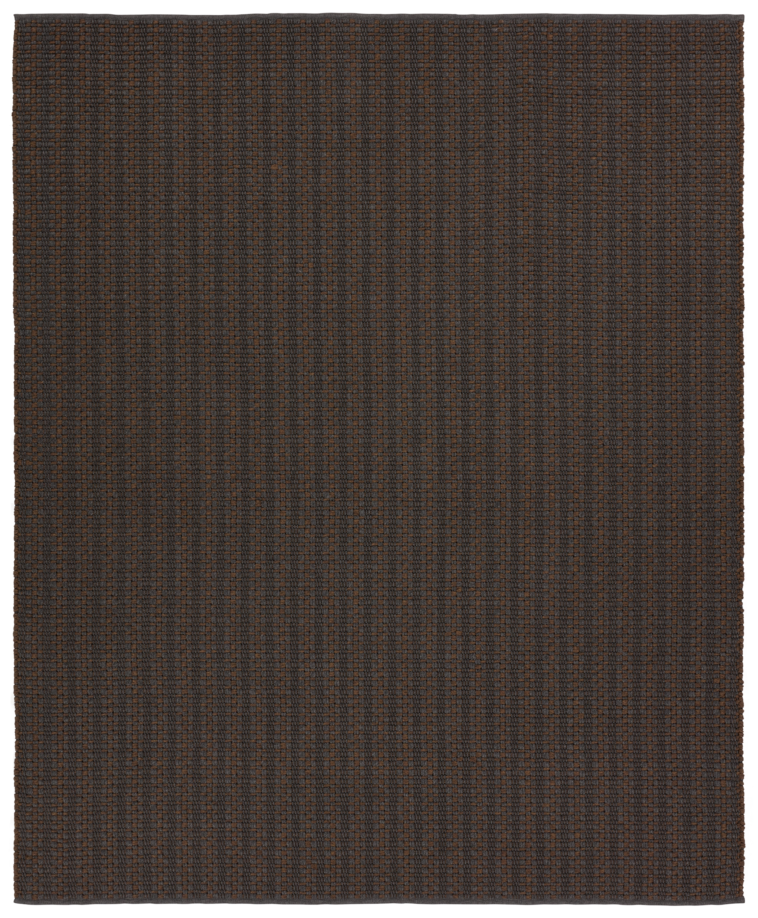 Elmas Handmade Indoor/Outdoor Striped Gray/Brown Runner Rug (3'X8') - Image 0