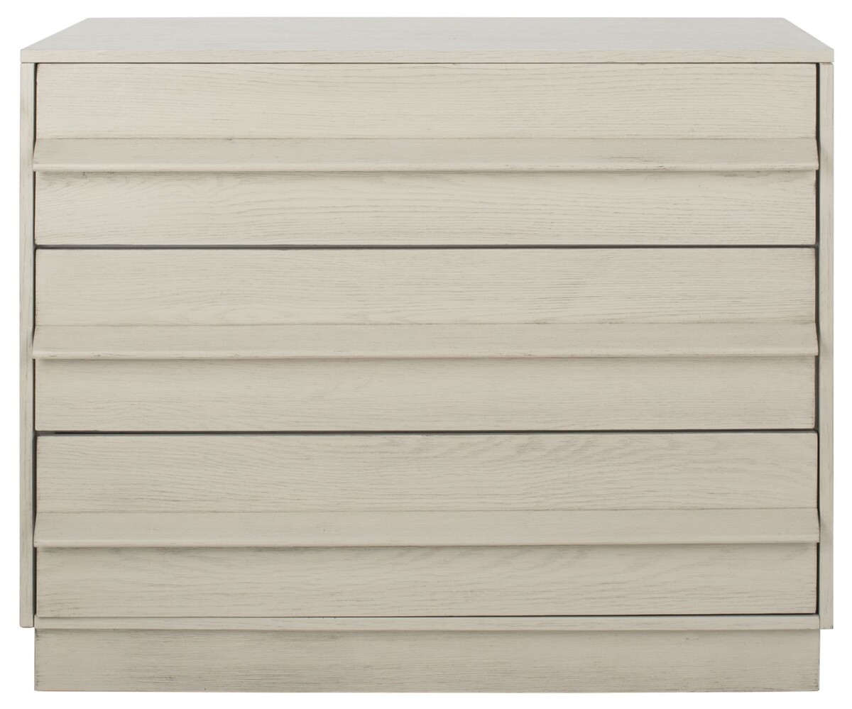 Deirdra 3 Drawer Wood Chest - White Wash - Image 0