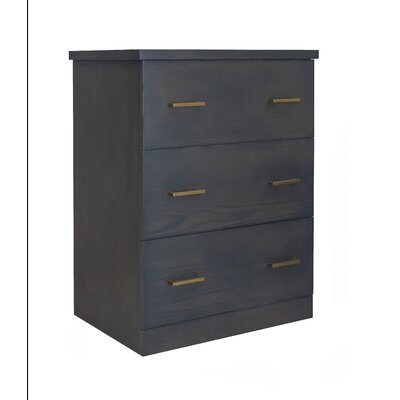 Ultra 3 Drawer Lateral File Cabinet With Gold Handles - Image 0