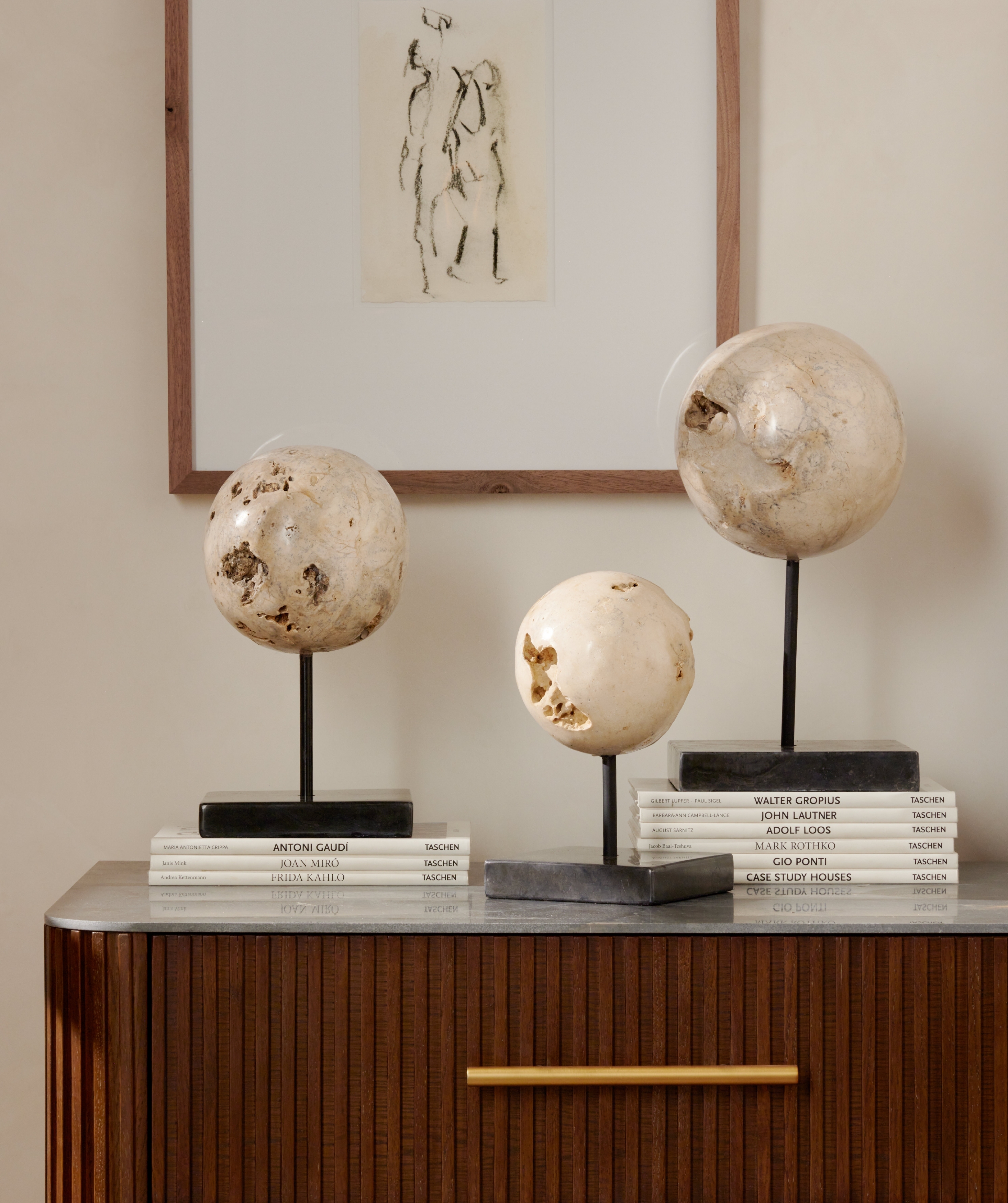 Figures I by Gold Rush Art Co - Rustic 1.5 Walnut - Image 2